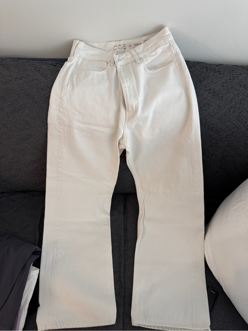 COS White Straight-Leg women’s high waist mid waist Jeans